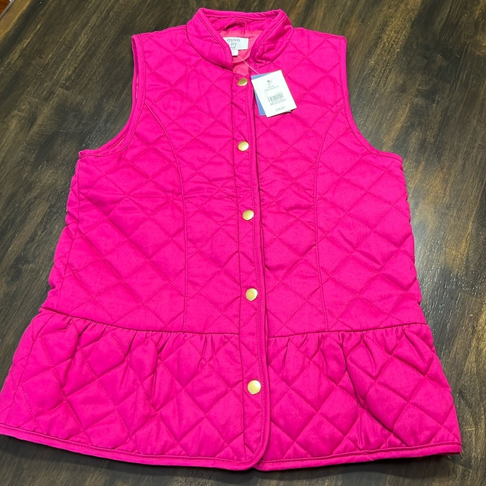 Crown & Ivy Kids Pink Vest